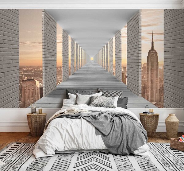 Tapety Tunel s výhľadom na New York, Fototapety rozširujúce sa priestory, u59788 : Uwalls.sk