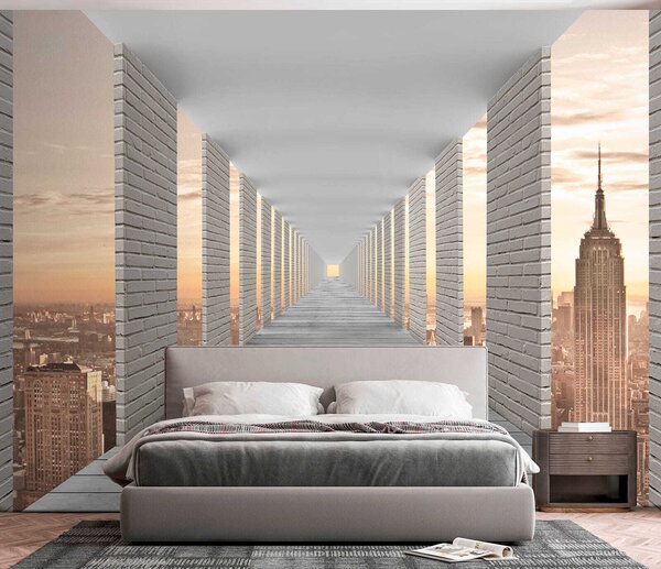 Tapety Tunel s výhľadom na New York, Fototapety rozširujúce sa priestory, u59788 : Uwalls.sk