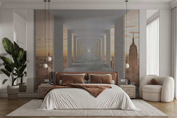 Tapety Tunel s výhľadom na New York, Fototapety rozširujúce sa priestory, u59788 : Uwalls.sk