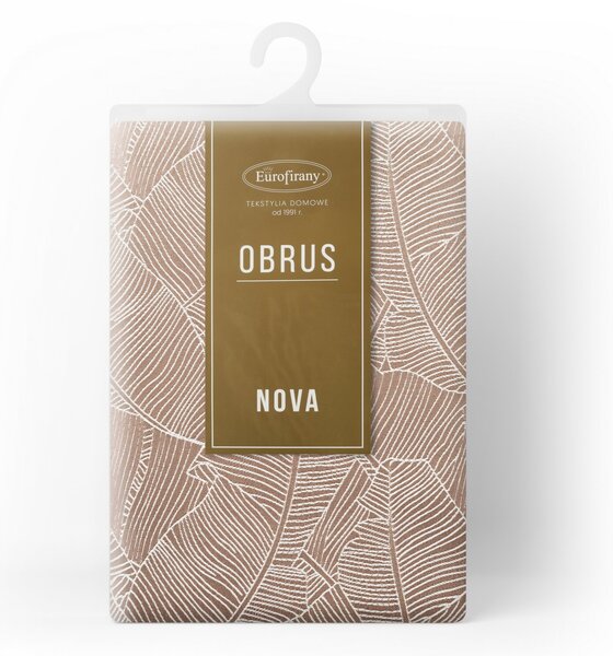 OBRUS ISLA 140X180 CM TMAVOBÉŽOVÝ