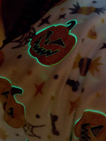 Sinsay - Deka s halloweenskym motívom - svetlooranžová