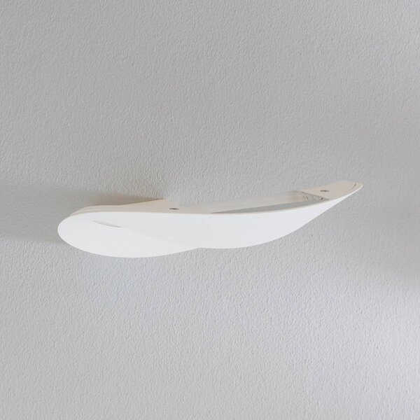 Artemide Mesmeri - dizajnové nástenné svetlo, biele, Biela / opálová, Obývacia izba / jedáleň, Hliník, Dizajn, Nástenné svetlá