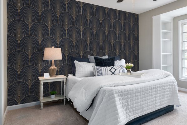 Tapety Zlaté vejáre art deco, Fototapety abstraktné, u53246 : Uwalls.sk