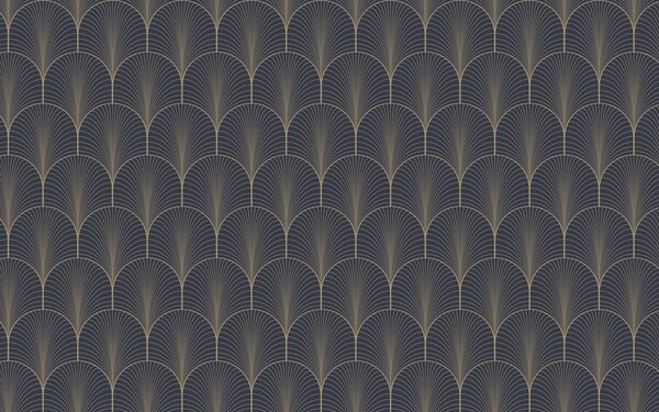 Tapety Zlaté vejáre art deco, Fototapety abstraktné, u53246 : Uwalls.sk