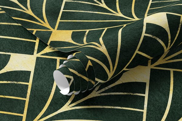 Tapety Geometrický vzor na smaragdovom pozadí, Fototapety art deco, u71347 : Uwalls.sk