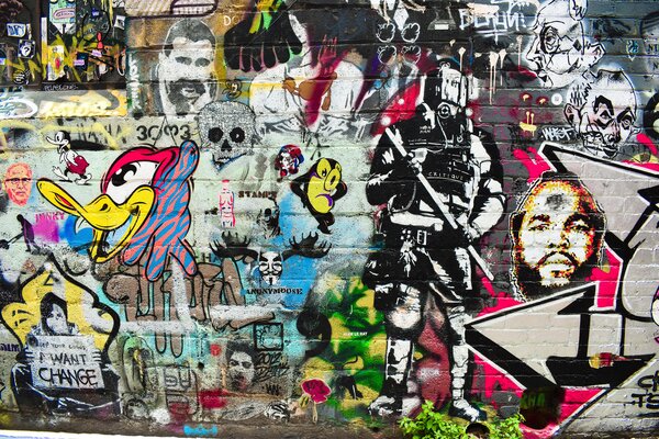 Tapety Koláž pouličného umenia, Fototapety Izba pre tínedžerov, Fototapety pre dospievajúcich chlapcov, u12434 : Uwalls.sk