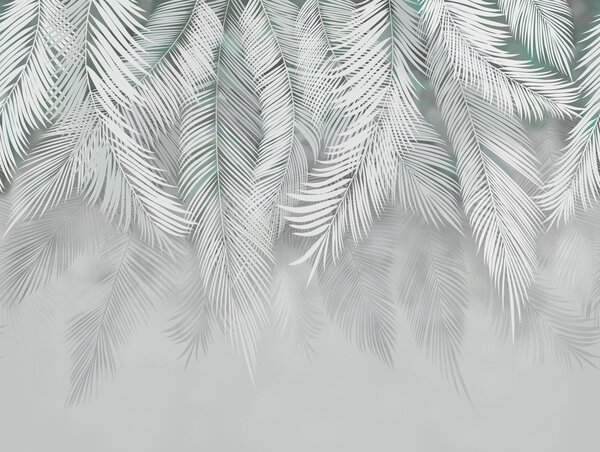 Tapety Palmový záves na šalviovej, Fototapety s lesom, Fototapety tropické, u48556v3 : Uwalls.sk