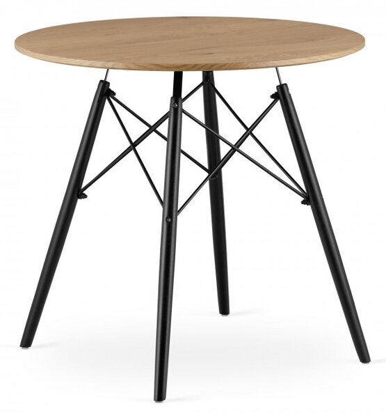 Okrúhly stôl TODI 80 cm dub