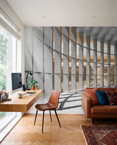 Tapety Okná v jantárovom svetle, 3D fototapety, Fototapety 3d tunel, u70513v3 : Uwalls.sk