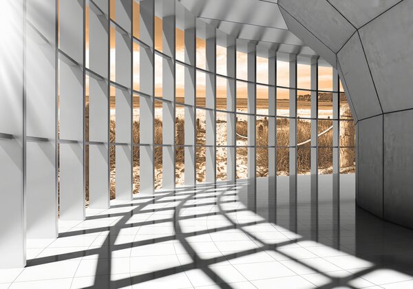 Tapety Okná v jantárovom svetle, 3D fototapety, Fototapety 3d tunel, u70513v3 : Uwalls.sk