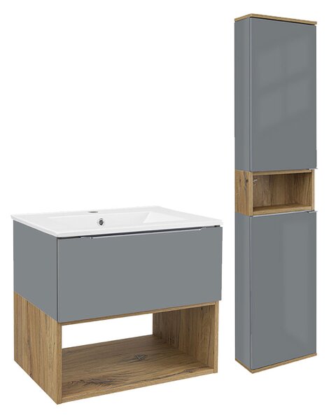 Comodo Set kúpeľňového nábytku Neveda G 60 + V 35 P/L