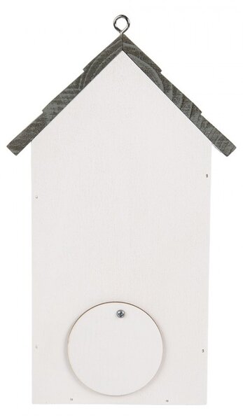 Modro-biela drevená vtáčia búdka ako plážový domček Birdhouse - 15*10*22 cm - Clayre & Eef