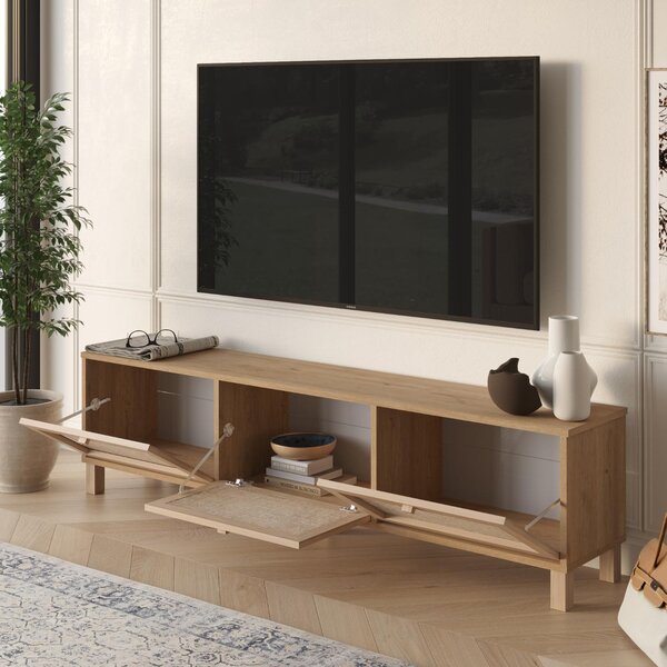 BIBO TV stolík na nožičkách, sepet/juta