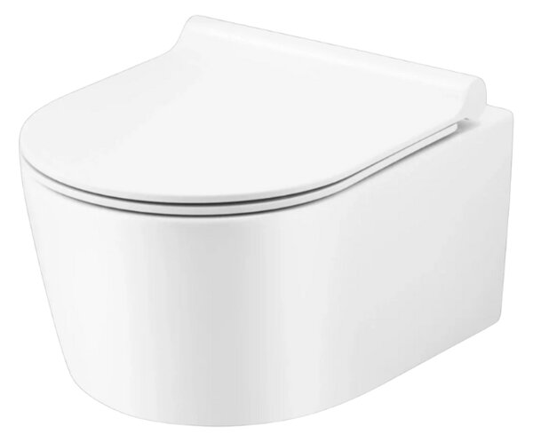 UPTrend Závesný WC komplet bez okraja CORONA TR2197 vrátane Soft-Close sedadla, biela lesk