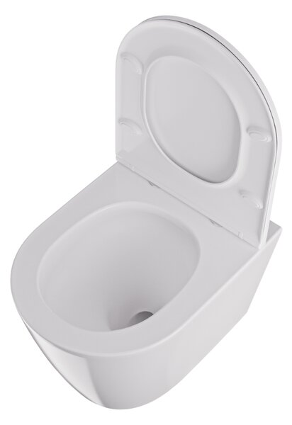 UPTrend Závesný WC komplet bez okraja AMARO VORTEX TR2217R vrátane Soft-Close sedadla, biela lesk