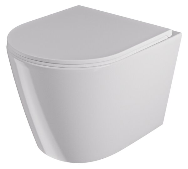 UPTrend Závesný WC komplet bez okraja AMARO VORTEX TR2217R vrátane Soft-Close sedadla, biela lesk