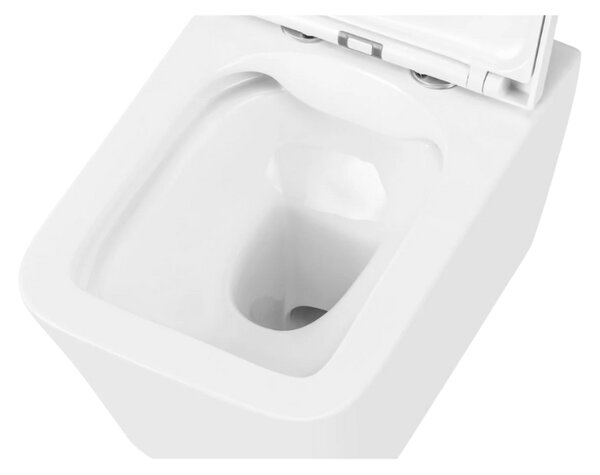 UPTrend Závesný WC komplet bez okraja GRAVIS TR2216 vrátane Soft-Close sedadla, biela lesk