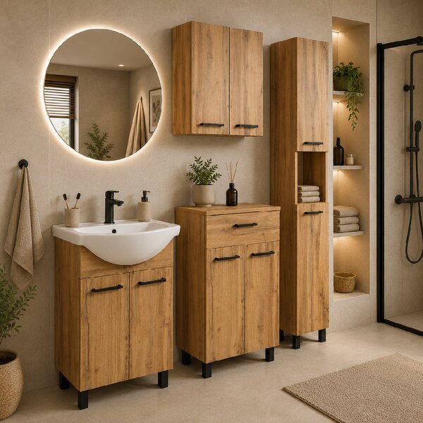 Comodo Set kúpeľňového nábytku Luka OW 50-V30P/L-H50-N50