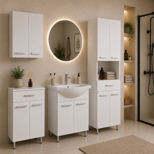 Comodo Set kúpeľňového nábytku Luka 50-V50-H50-N50