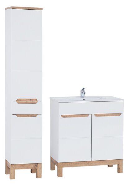 Comad Set kúpeľňového nábytku Bali White 80 biela lesk