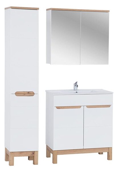 Comad Set kúpeľňového nábytku Bali White 80 biela lesk