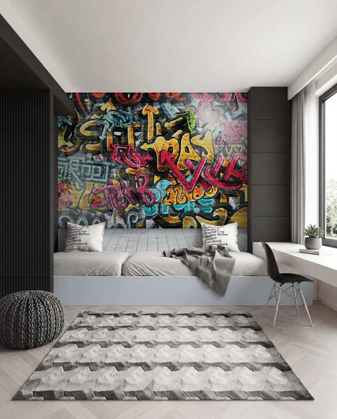 Tapety Graffiti v plných farbách, Fototapety Izba pre tínedžerov, Fototapety pre dospievajúcich chlapcov, u56045 : Uwalls.sk