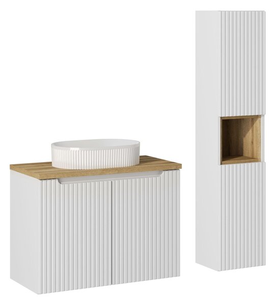 Comad Set kúpeľňového nábytku Nova White 80 biela matná