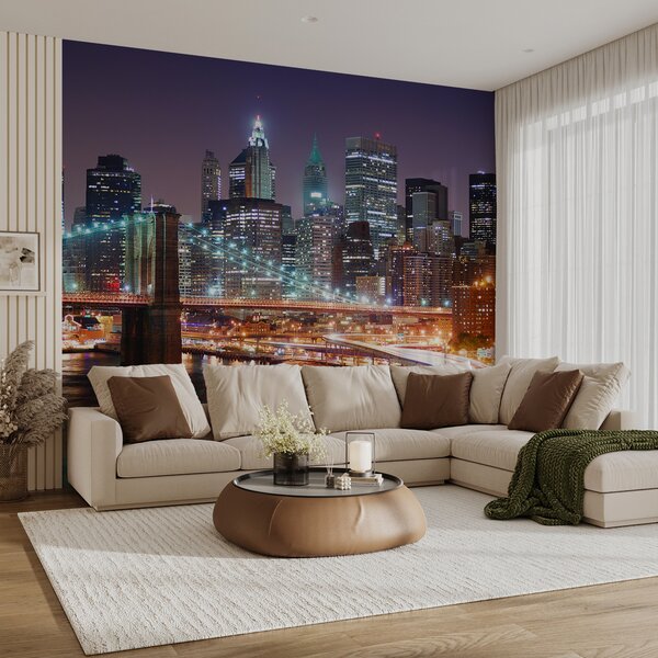 Tapety Svetlá Brooklynského mosta, Fototapety mestá, u57210 : Uwalls.sk