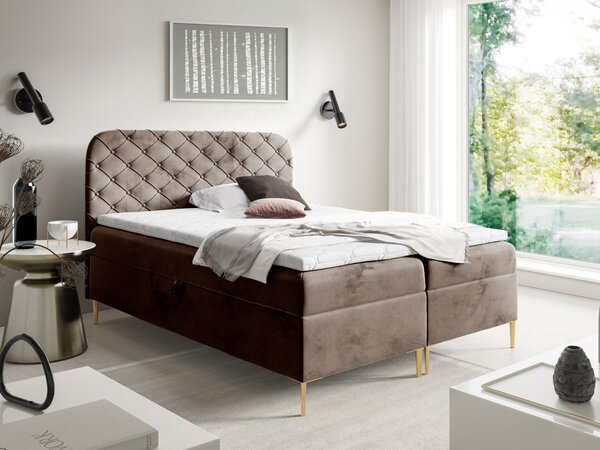 MEBLINE Kontinentálna posteľ PARLA 120x200 magic velvet 2299