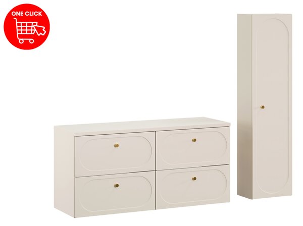Comad Set kúpeľňového nábytku Donna Sand 120 piesková