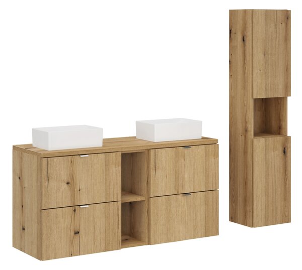 Comad Set kúpeľňového nábytku Nova Oak 120 dub coast evoke