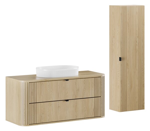Comad Set kúpeľňového nábytku Ovalia Cremona 120 dub cremona