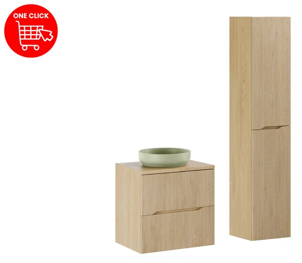 Comad Set kúpeľňového nábytku Nordic Cremona 60 dub cremona