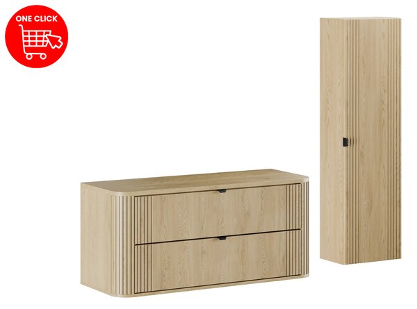 Comad Set kúpeľňového nábytku Ovalia Cremona 120 dub cremona