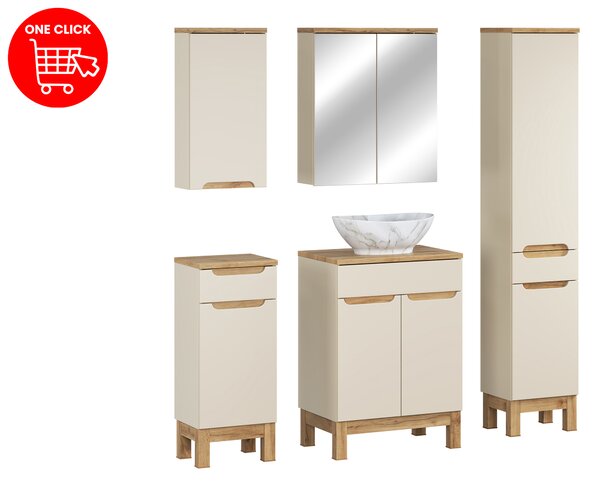 Comad Set kúpeľňového nábytku Bali Cashmere 60 kašmír mat