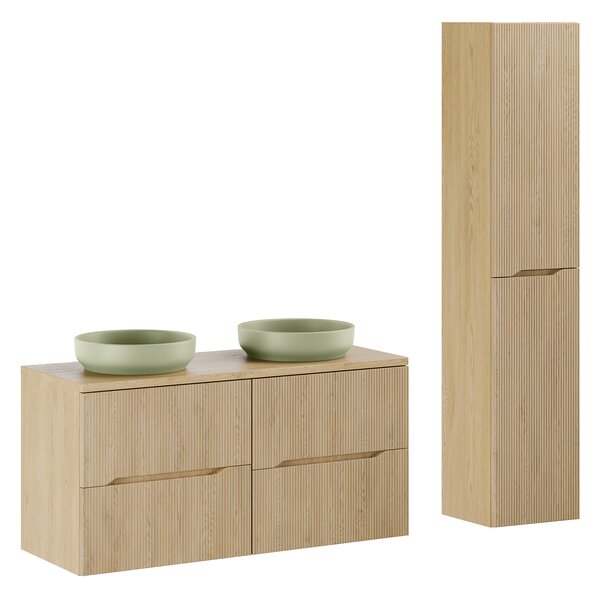 Comad Set kúpeľňového nábytku Nordic Cremona 120 dub cremona