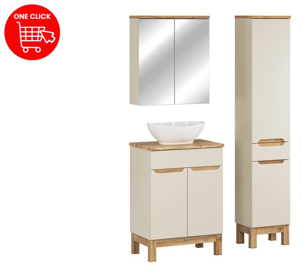 Comad Set kúpeľňového nábytku Bali Cashmere 60 kašmír mat