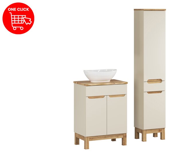 Comad Set kúpeľňového nábytku Bali Cashmere 60 kašmír mat