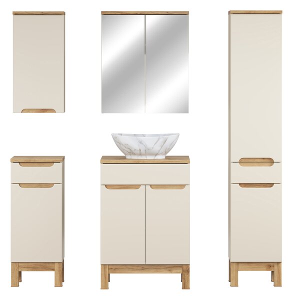 Comad Set kúpeľňového nábytku Bali Cashmere 60 kašmír mat