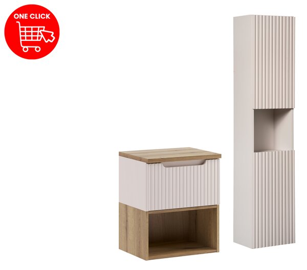 Comad Set kúpeľňového nábytku Nova Cashmere 50 kašmír mat 1