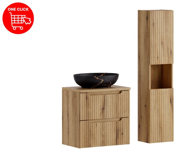 Comad Set kúpeľňového nábytku Nova Coast Evoke 60 dub coast evoke