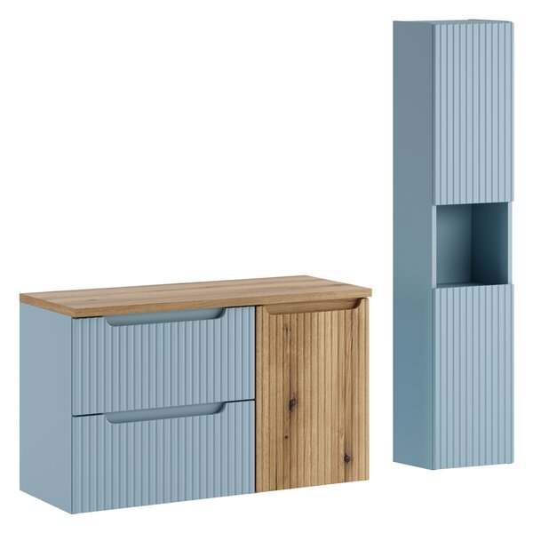 Comad Set kúpeľňového nábytku Nova Denim 100 denim/dub coast evoke