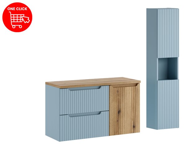 Comad Set kúpeľňového nábytku Nova Denim 100 denim/dub coast evoke