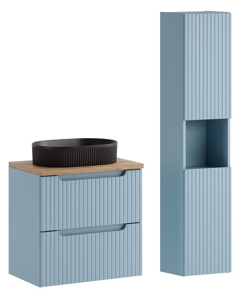 Comad Set kúpeľňového nábytku Nova Denim 60 denim/dub