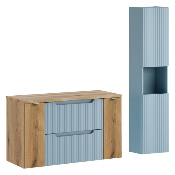 Comad Set kúpeľňového nábytku Nova Denim 100 denim/dub coast evoke