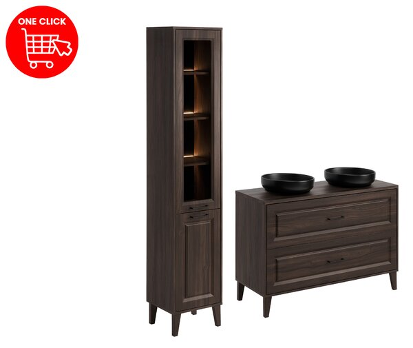 Comad Set kúpeľňového nábytku Dorothy Ristretto 120 dub ristretto