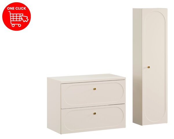 Comad Set kúpeľňového nábytku Donna Sand 80 piesková