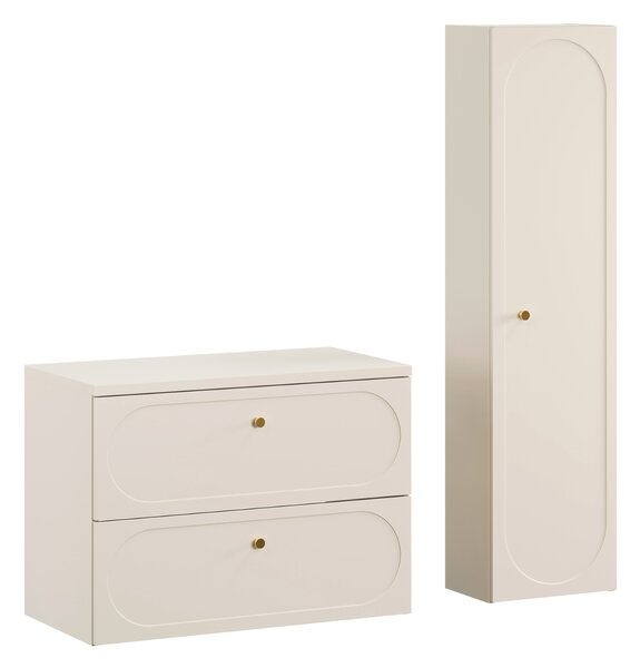 Comad Set kúpeľňového nábytku Donna Sand 80 piesková