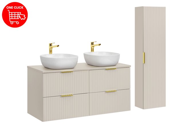 Comad Set kúpeľňového nábytku Adel Cashmere 120 kašmír mat