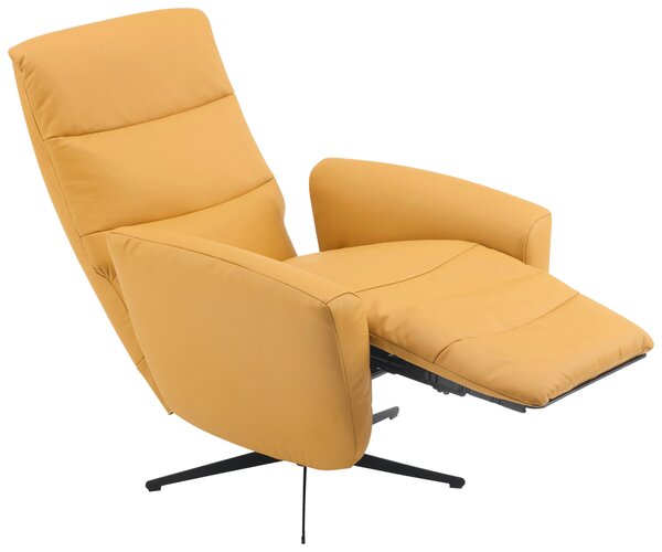 RELAXAČNÉ KRESLO, textil, koža, žltá Livetastic - Online Only obývacie izby, Online Only